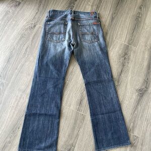 VTG 7 For All Mankind Bootcut Denim Jeans Made In The USA Men’s Size 33x32 Y2K